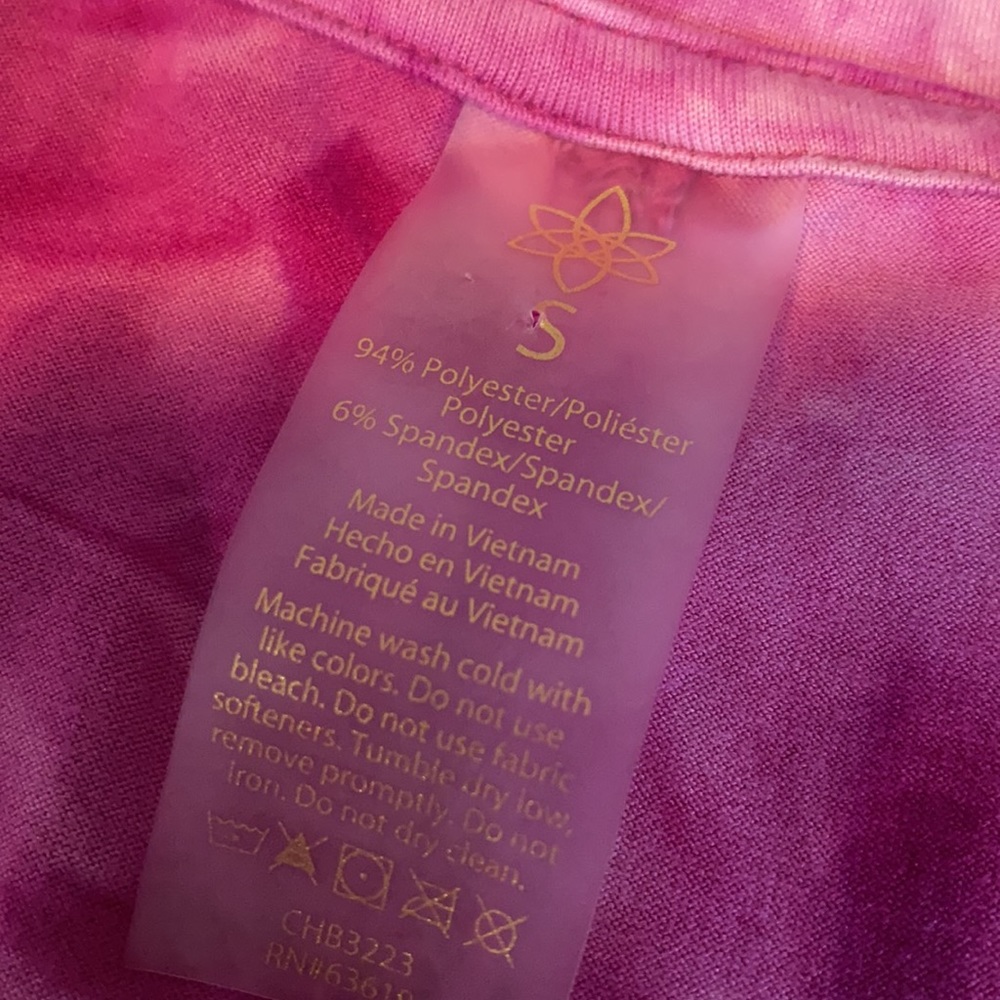 Pink Tye Dye Athletic Tank Top - Small - Picture 8 of 9